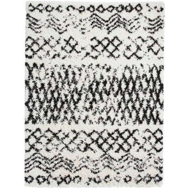 Think Rugs Scandi Berber White/Black Rectangle 120 x 170cm Polypropylene Berber G271, Blue