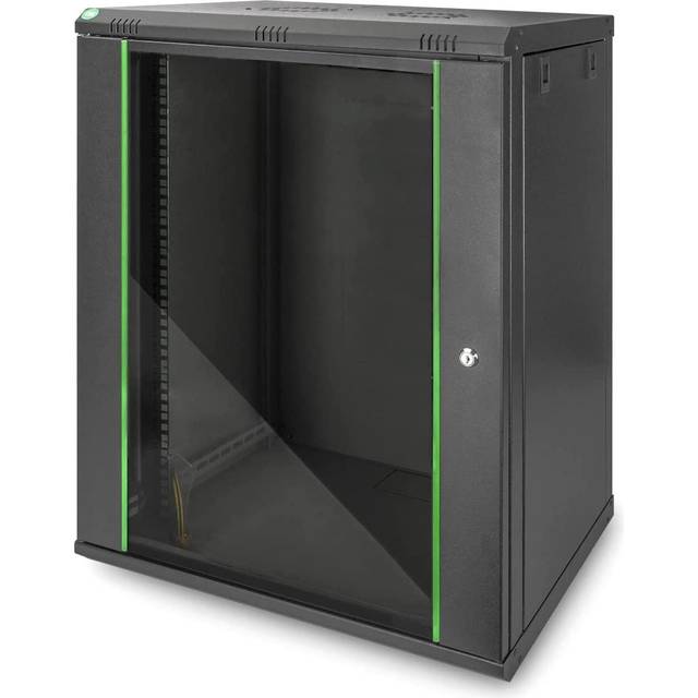 16U wall mounting cabinet, Dynamic 789x600x450 mm, color black (RAL 9005)