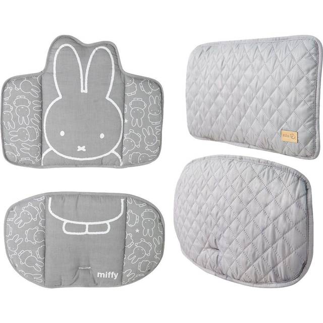 roba Sittytaförminskare för barnstolar Sit Up - Stolsdyna miffy - Sittkudde 2-delat - Kaninansikte i Grå/Vit
