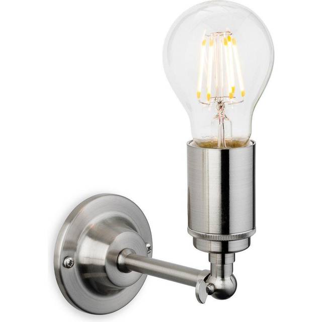 Firstlight Indy Retro Style Wall Light Brushed Steel