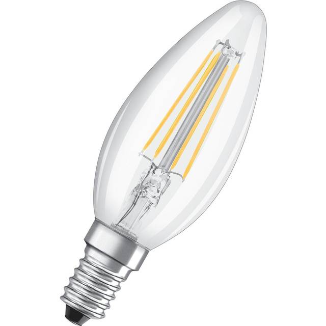 Osram 40W LED Filament Clear Glass SES Bulb | Candle [2-Pack]