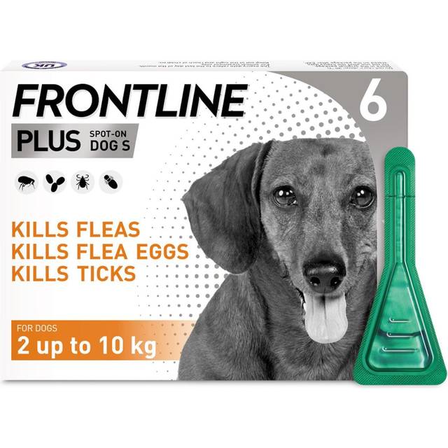 Frontline spot on plus small dog (2-10 kg) flea tick treatment 6 pipette