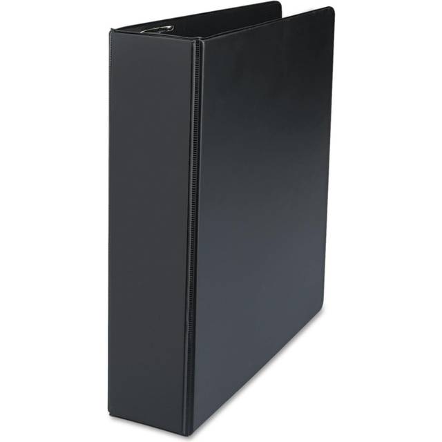 Universal UNV20781 3 Ring 2 in. Capacity Deluxe Non-View D-Ring Binder with Label Holder - Black