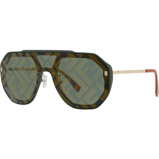 Stylish Sunglasses with Green Logo