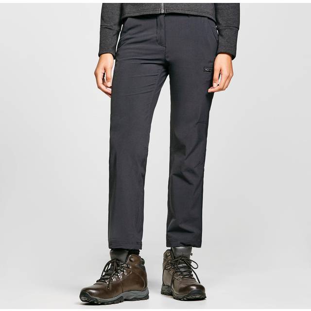 Women's Stretch Roll-Up Trousers, Black - 18S