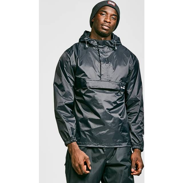 Men's Packable Cagoule, Black - S
