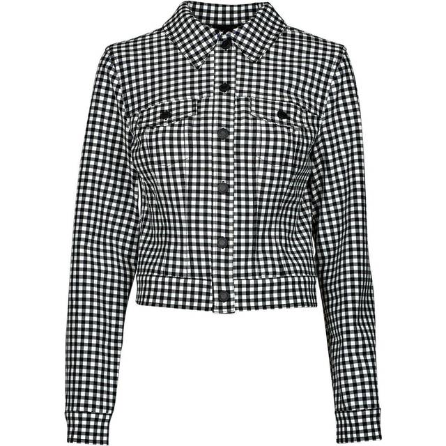 Guess, Jacka, Dam, M, Klassisk Rutig Jacka - black (M)
