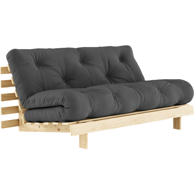 Karup Design Roots Bäddsoffa Med Madrass 160x200 734 Mörkgrå/furu - 734 mörkgrå