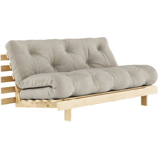 Karup Design Roots Bäddsoffa Med Madrass 160x200 914 Linne/furu