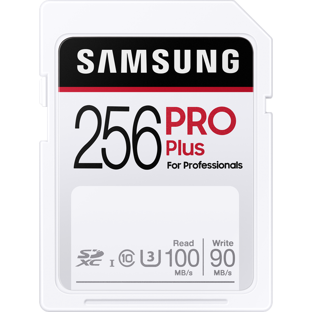Samsung Pro Plus SDXC-Kort 256 GB UHS-I Vattentät, stötsäker