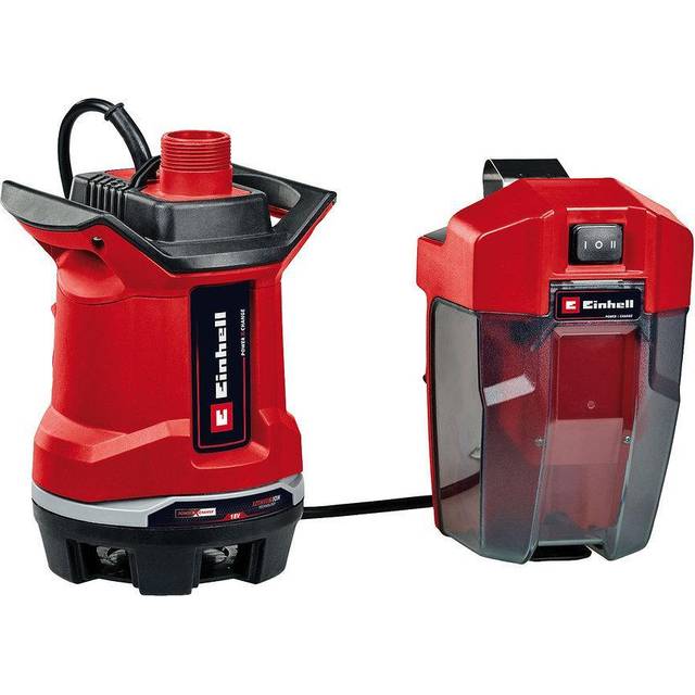 Einhell PXC 18V Cordless Dirty Water Pump Body Only in Red Plastic
