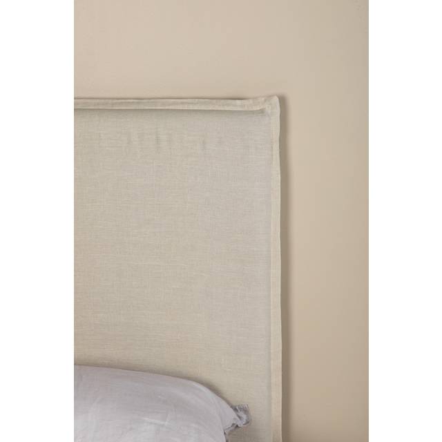 Signe Sänggavelsskydd - Beige Linne 180×140 cm - Sängtillbehör - beige