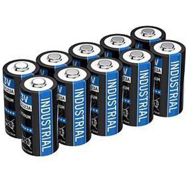 ANSMANN Litiumbatteri CR1234A 3 V, 10 stycken, CR17345, specialbatteri rund cell, perfekt för garageportsöppnare, larmsystem, övervakningssystem