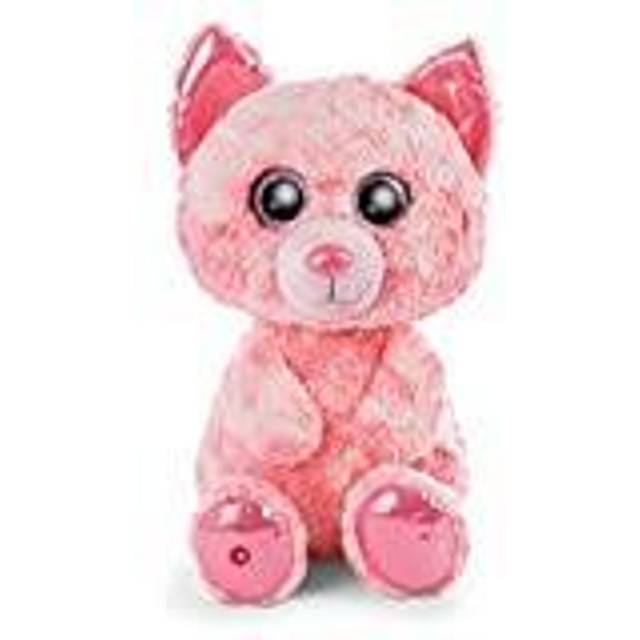 NICI Glubschis: Original – Glubschis Katt Dreamie 45 cm – Gosedjur Katt med stora, glittrande ögon – Fluffiga mjukisleksaker för gosedjurs älskare