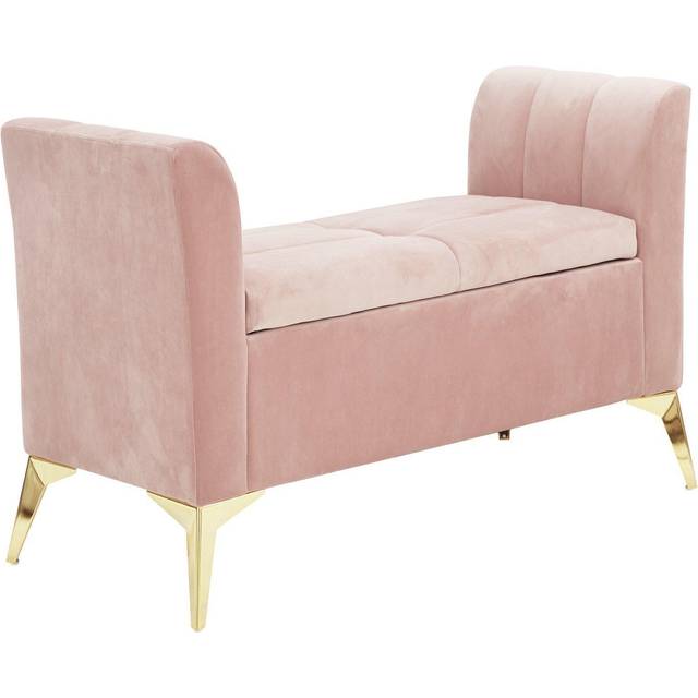 Pettine Ottoman Storage Bench - Pink
