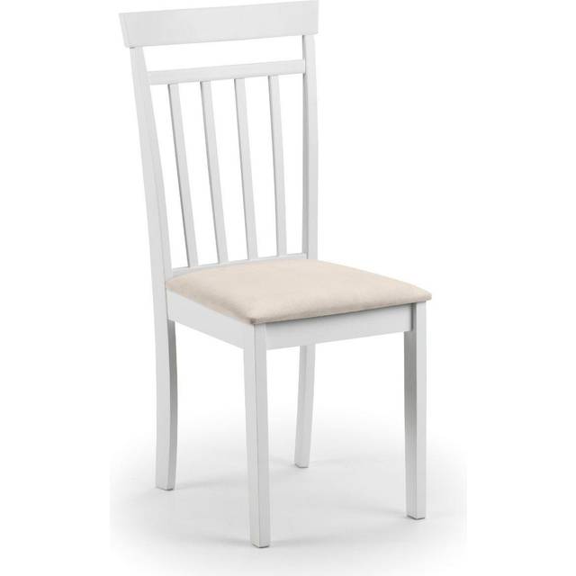 Set Of 2 Coast Dining Chairs - White - One Size - Julian Bowen