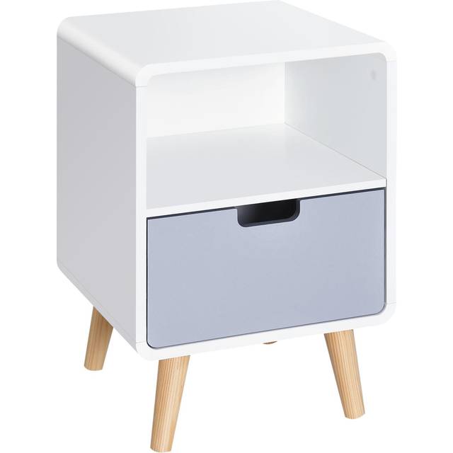 Bedside Table - 40Lx38Wx58H cm - Home Living | TJ Hughes White