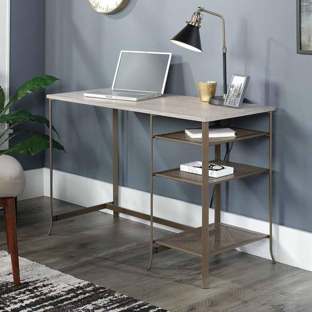 Teknik City Centre Champagne Oak Desk