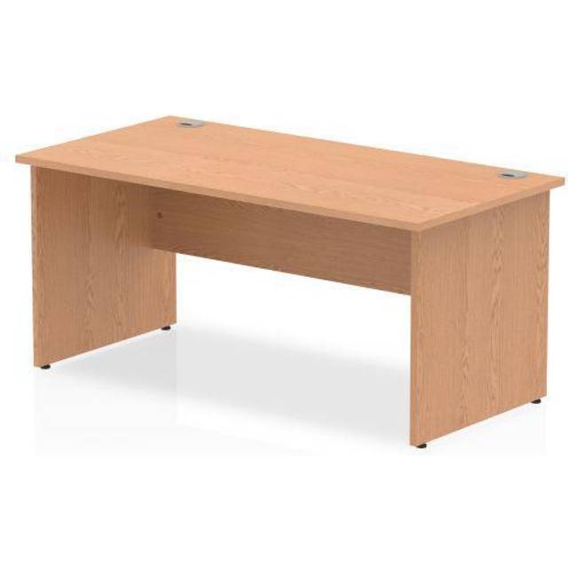 Impulse Panel End 1600 Rectangle Desk Oak - I000830