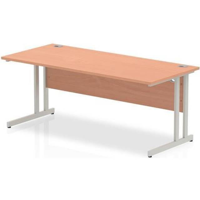 Impulse Circle Table 1200 Oak Box Frame Leg Silver - BF00198