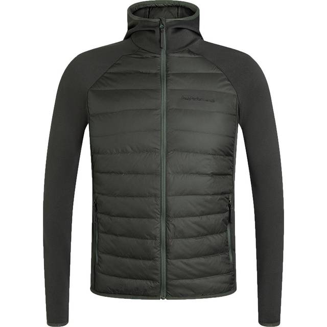 Down Hybrid Hood Jacket M Olive Extreme (S) - Grön (S)