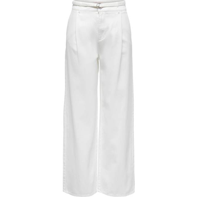 Only White / Cloud Dancer Devorah Wide Leg Fit Trousers - 6R