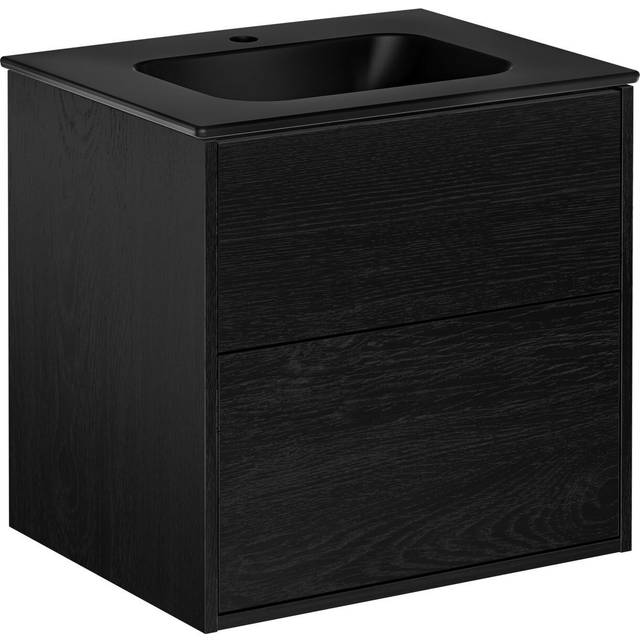 Gustavsberg Artic Kommod svart, 60 cm, med tvättställ