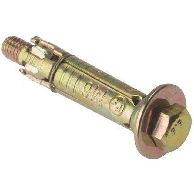 Unbranded Shield Anchor Loose Bolt M8, 10 x 55mm (10 Pack) in Gold