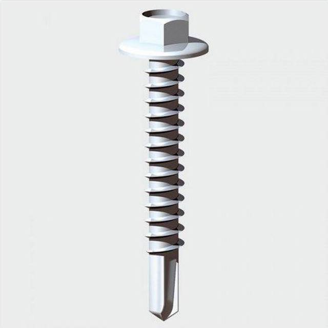 Timco - Self-Drilling Light Section Silver Screws - 8 x 3/4
