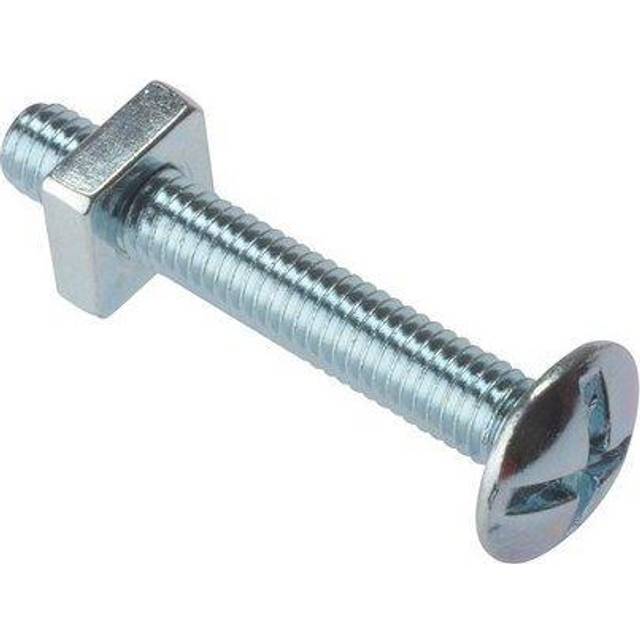 Unbranded Roofing Bolt M6 x 20 (25 Pack) in Silver Steel