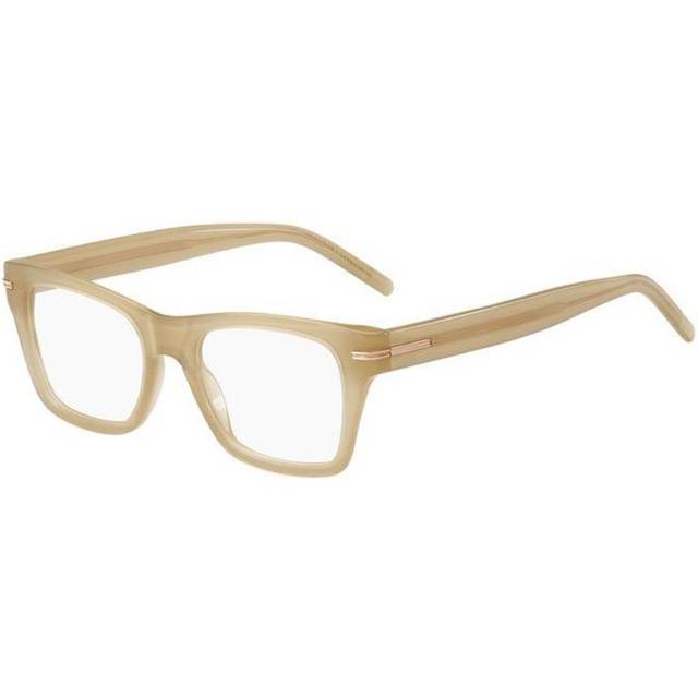 BOSS Boss 1522 10A Women's Eyeglasses Brown Size 49 (Frame Only) - Blue Light Block Available - Beige Brown (49)
