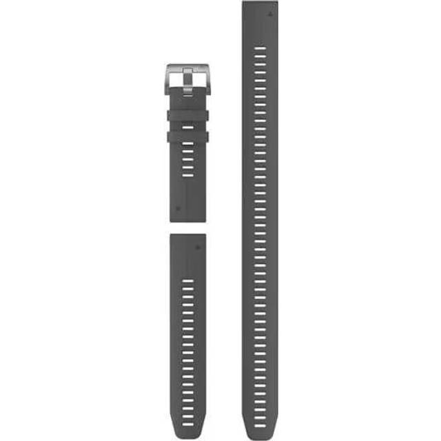 Garmin Armband 22mm Quickfit Silikon Dyksats i 3 delar Skiffergrå