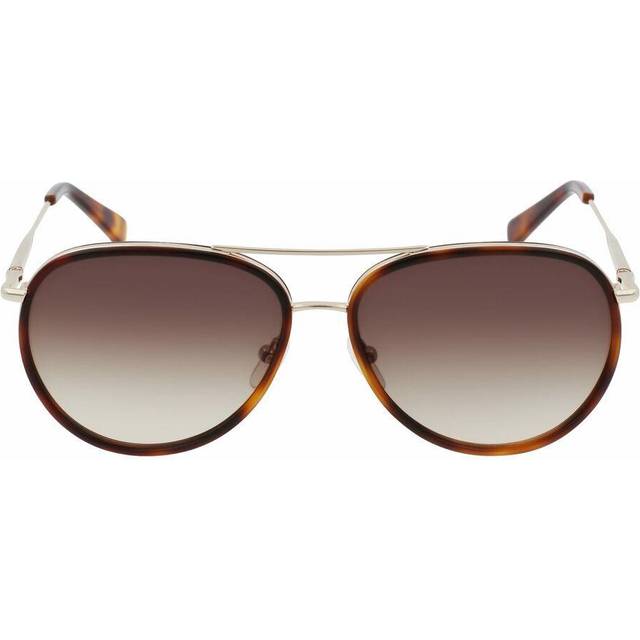 Longchamp Womens Sunglasses LO684S - Brown Metal - One Size