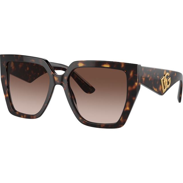 Dolce&Gabbana DG 4438 502/13, SQUARE Sunglasses, FEMALE, available with prescription - Havana