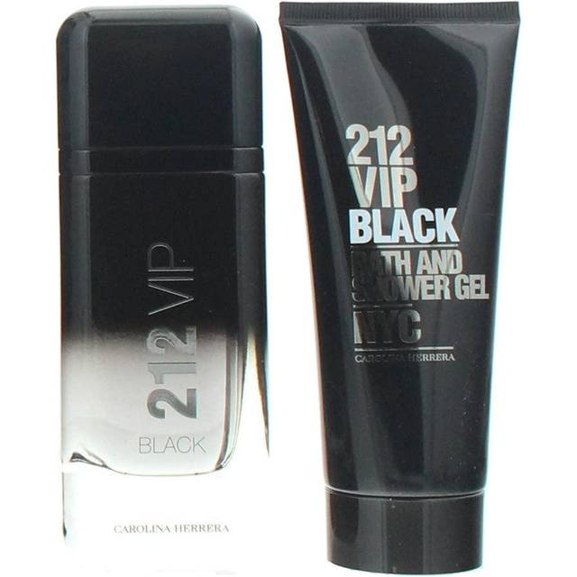 Carolina Herrera 212 Vip Black 2 Piece Gift Set: Eau De Parfum 100ml - Shower Gel 100ml