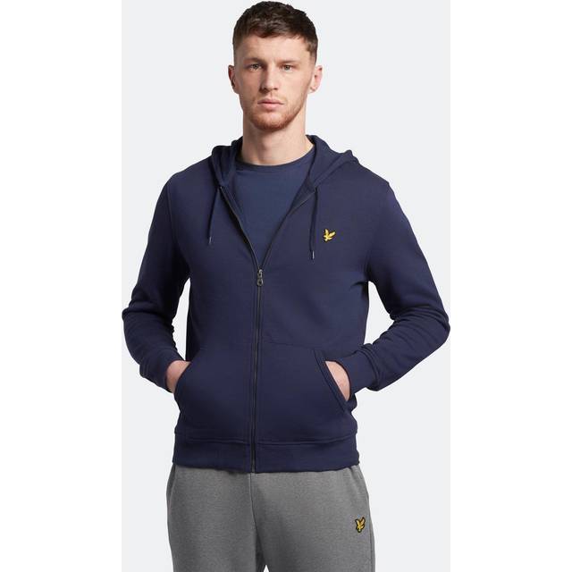 Lyle & Scott Plus Size Ml420 Zip Through Hoodie Navy
