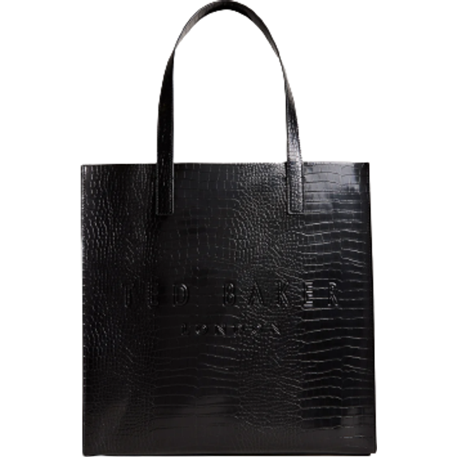 Ted Baker Croccon Imitation Croc Large Icon B Dam Stl. - Axelremsväskor Från Magasin - Black (O/S)