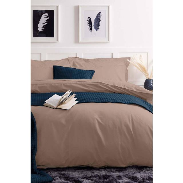 Easy Care Minimum Iron Duvet Cover Single Black, Black