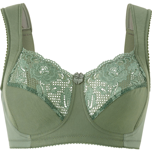 Miss Mary of Sweden Lovely Lace Non-Wired Full Cup Bra - Green
