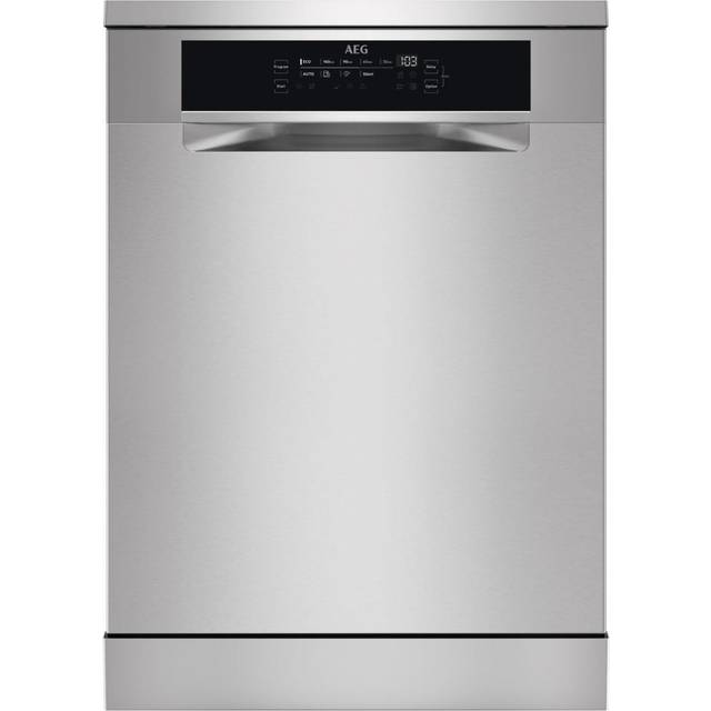 AEG 8000 Series FFB83707PM Standard Freestanding Dishwasher - D Rated - Stainless Steel