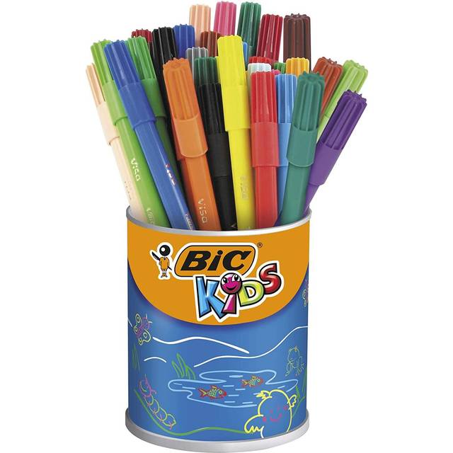 Bic Kids Visa Felt Pens Ultra Fine Tip Assorted (36 Pack)