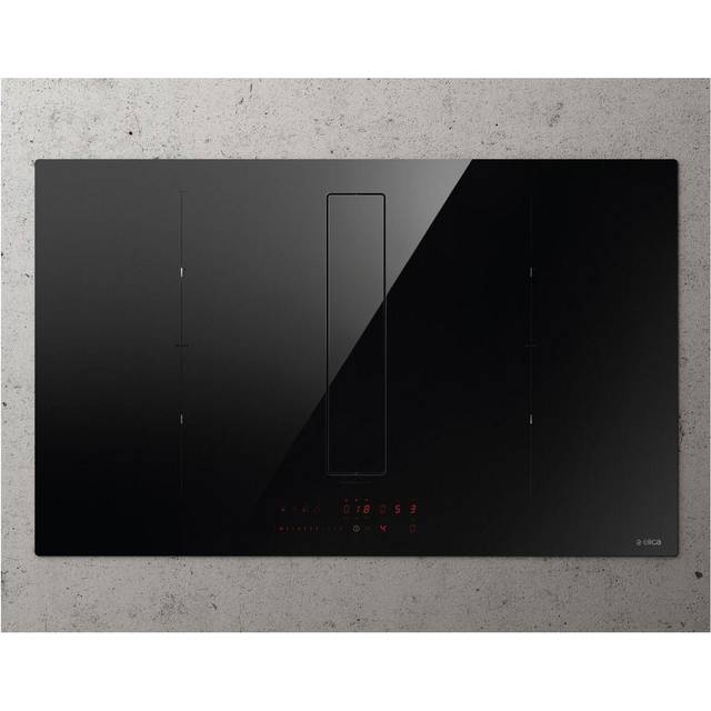 Elica NIKOLATESLA FIT XL BL/A/83 Venting Induction Hob - Black Glass - For Ducted/Recirculating Ventilation