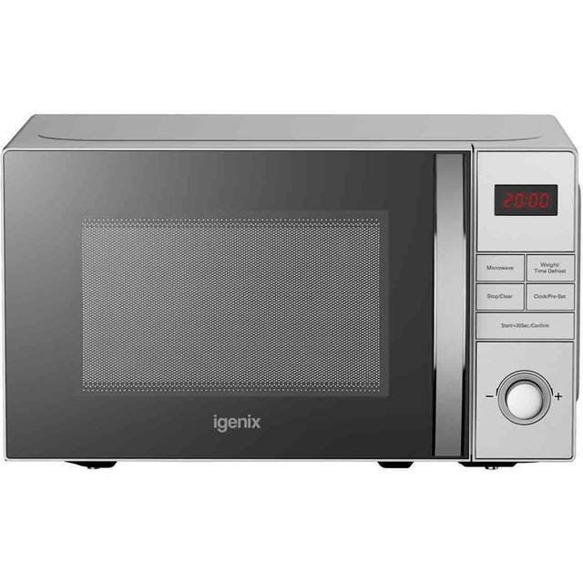Igenix IGM0821SS 20L 800W Digital Microwave - Stainless Steel, Silver