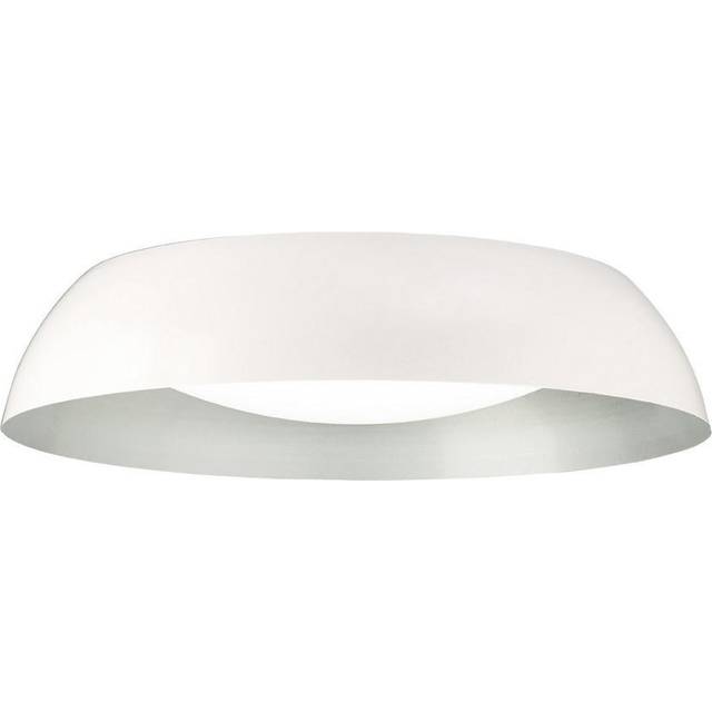 Mantra M4846E Argenta Flush Ceiling Large 5 Light 60cm Matt White/Silv
