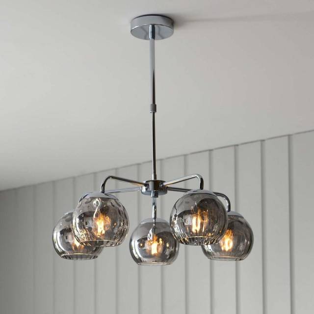 Litchford 5Lt Chandelier - Chrome Plate (62.6cm H X 59cm W X 59cm D)