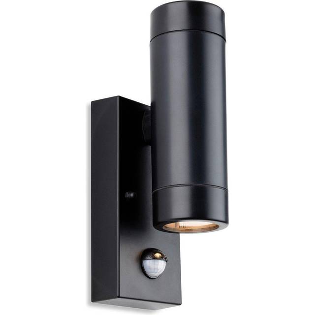 Firstlight Ravel Anti-Corrosion Style Up and Down Up and Down Light PIR Sensor Warm White Black