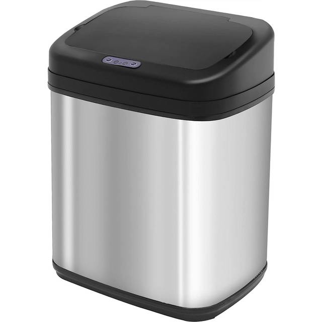 20L Auto Kitchen Bin Sensor Trash Can with Bucket - Silver (20L)