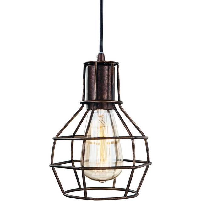 Firstlight Clipper Retro Style 14.5cm Pendant Light Rustic Brown