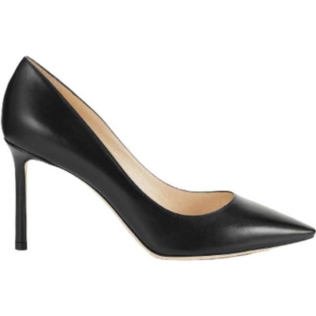 Jimmy Choo Black Romy 85 Heels - BLACK - IT 36.5