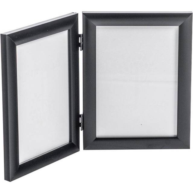 5" x 7" Freestanding Double Photo Frame - Black